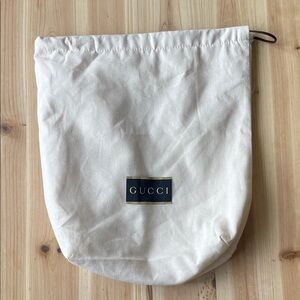 Gucci Beige Storage Pouch For Slippers or Slides